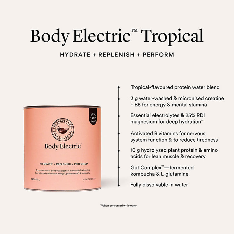 The Beauty Chef Body Electric™ + Creatine Tropical 320g
