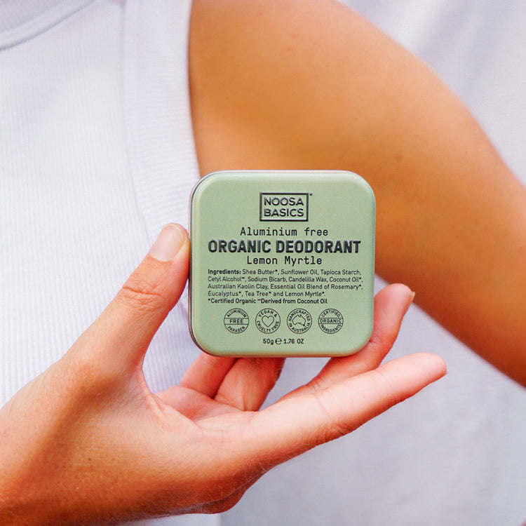Noosa Basics Organic Deodorant Tin - Lemon Myrtle 50g