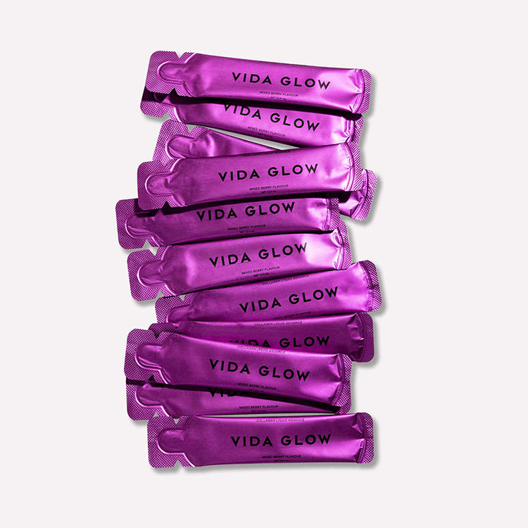 Vida Glow Liquid Collagen Skin Health - Mixed Berry 15 x 12.5ml