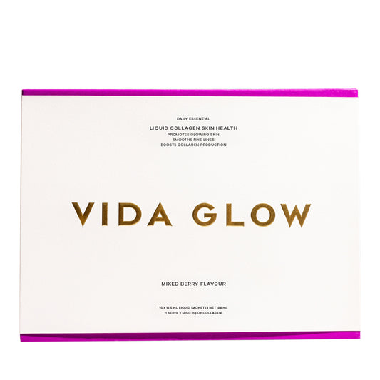 Vida Glow Liquid Collagen Skin Health - Mixed Berry 15 x 12.5ml