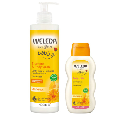 Weleda Calendula Baby Clean & Soothe Duo