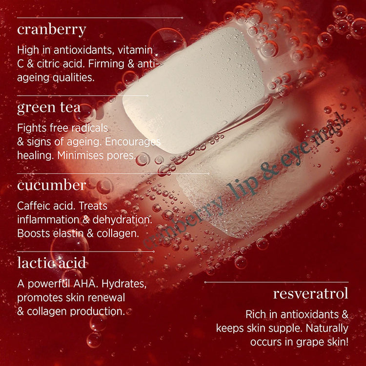 Ere Perez Cranberry Lip & Eye Mask 10g