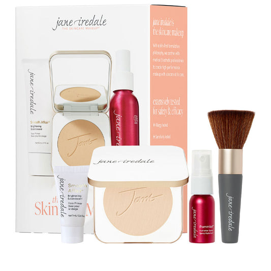 jane iredale Skincare Makeup System Starter Kit (with Handi Brush) - Warm Silk