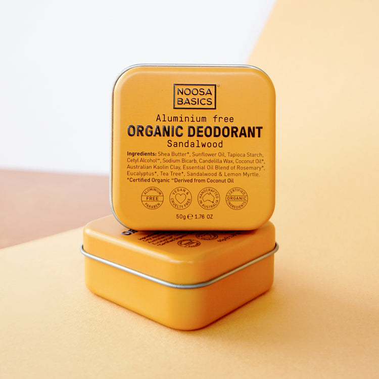 Noosa Basics Organic Deodorant Tin - Sandalwood 50g