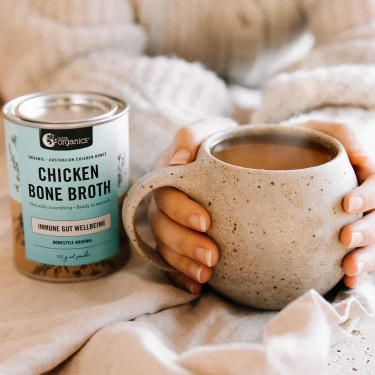 Nutra Organics Chicken Bone Broth Powder - Homestyle Original 125g