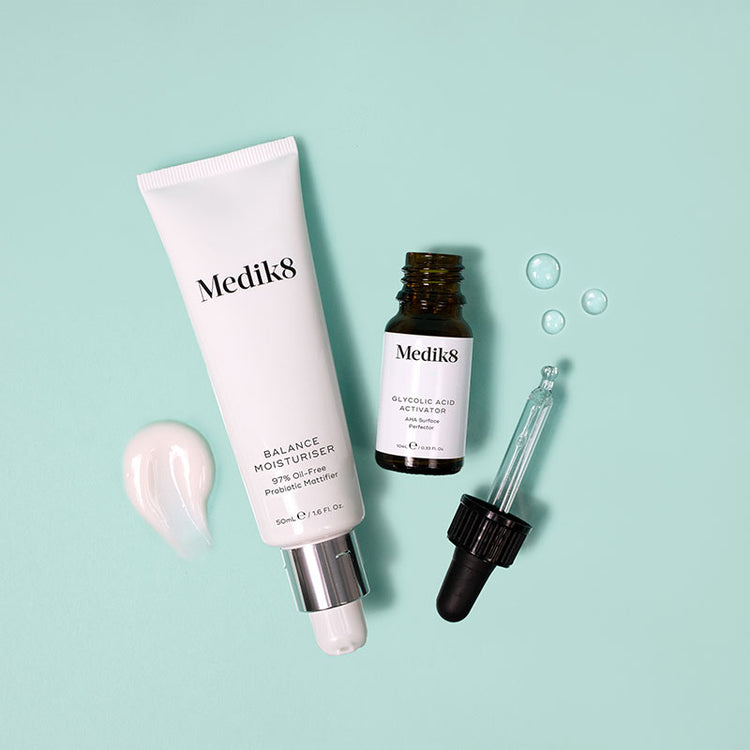 Medik8 Balance Moisturiser with Glycolic Acid Activator 50ml