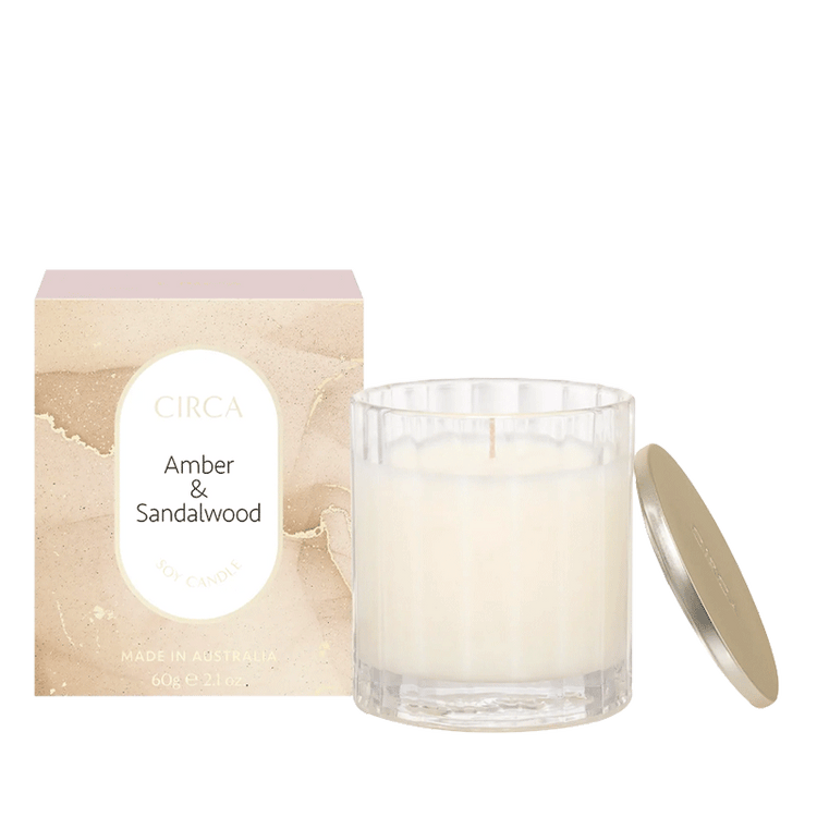 FREE CIRCA Amber & Sandalwood Scented Soy Candle 60g