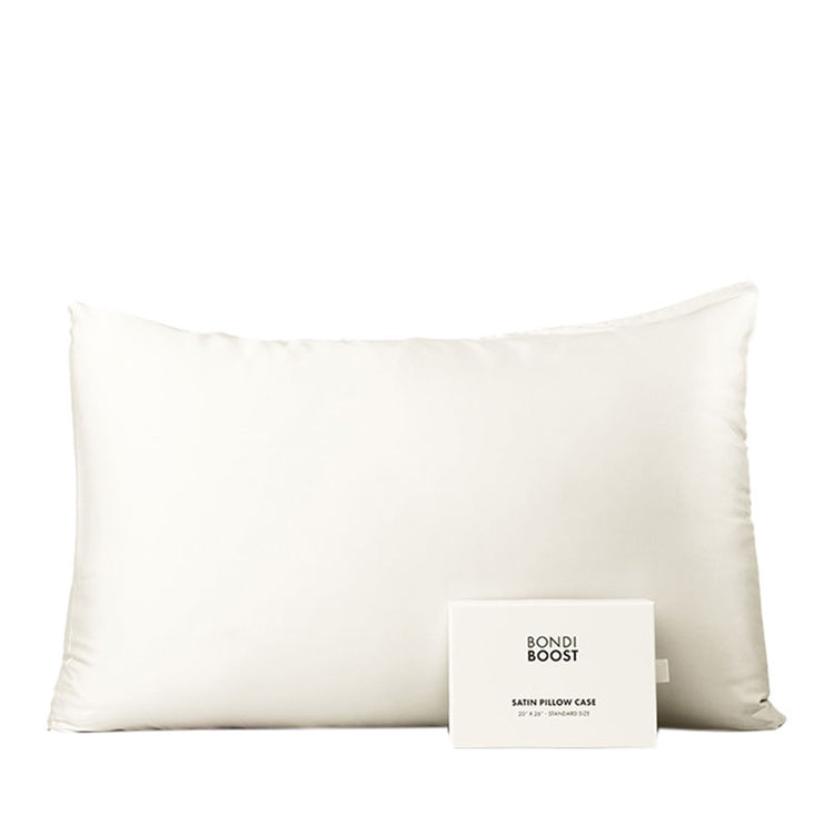 BondiBoost Satin Pillowcase Standard Size - Ivory
