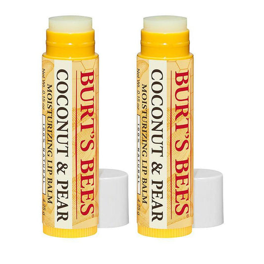 Burts Bees Coconut & Pear Lip Balm Tubes - 2 x 4.25g