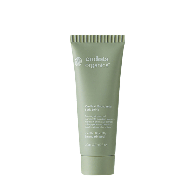 Free Endota Spa Vanilla & Macadamia Body Drink 20ml