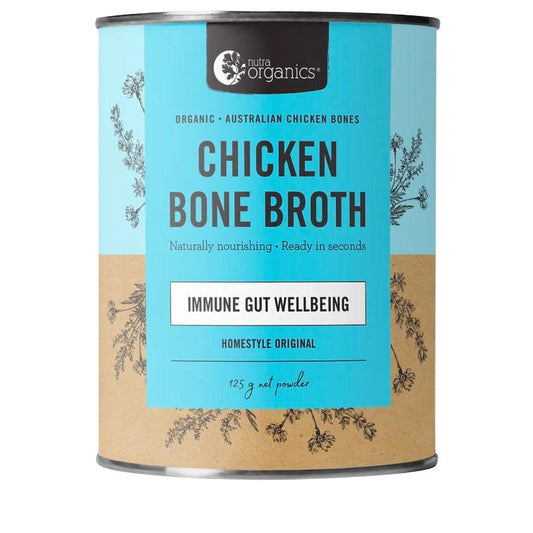 Nutra Organics Chicken Bone Broth Powder - Homestyle Original 125g