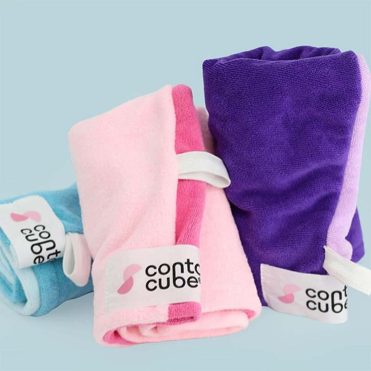 Contour Cube Head Towel - Violet
