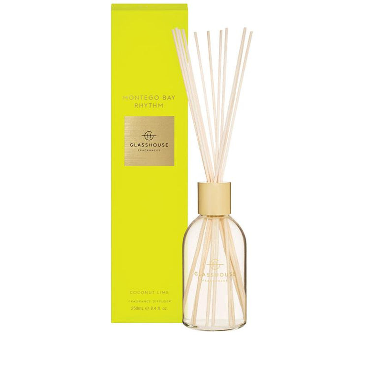 GLASSHOUSE FRAGRANCES Montego Bay Rhythm 250ml Fragrance Diffuser