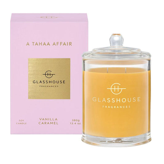 GLASSHOUSE FRAGRANCES A Tahaa Affair 380g Triple Scented Soy Candle