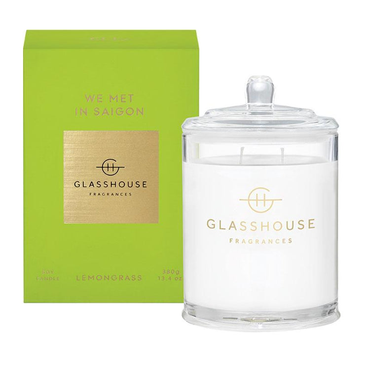 GLASSHOUSE FRAGRANCES We Met in Saigon 380g Triple Scented Soy Candle