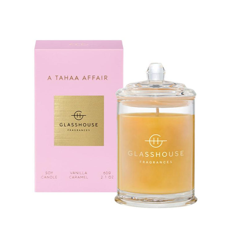 GLASSHOUSE FRAGRANCES A Tahaa Affair 60g Triple Scented Soy Candle
