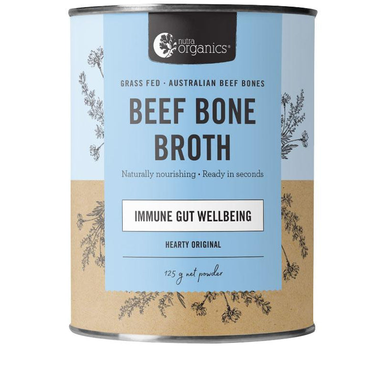 Nutra Organics Beef Bone Broth Powder - Hearty Original 125g
