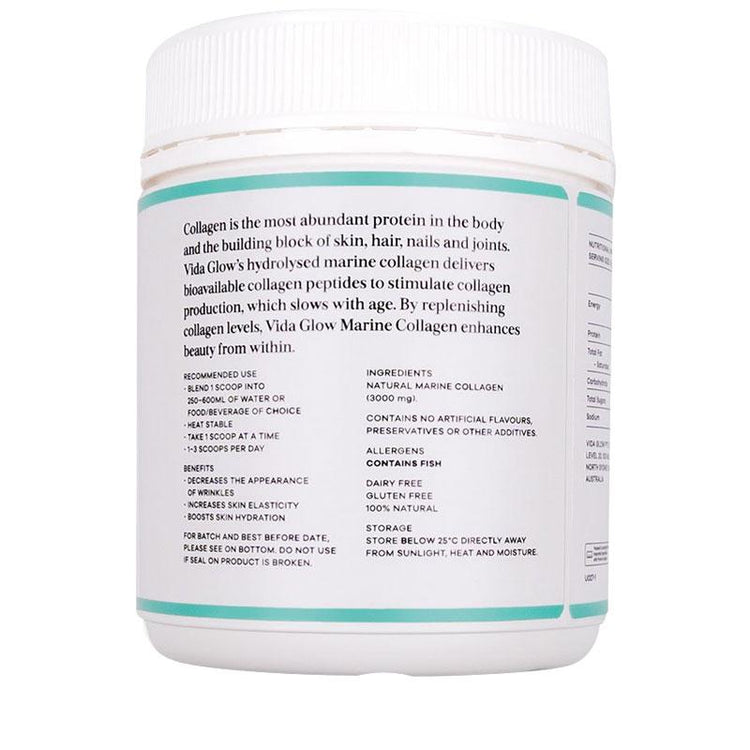 Vida Glow Original Marine Collagen Loose Powder 90g (30 serves)